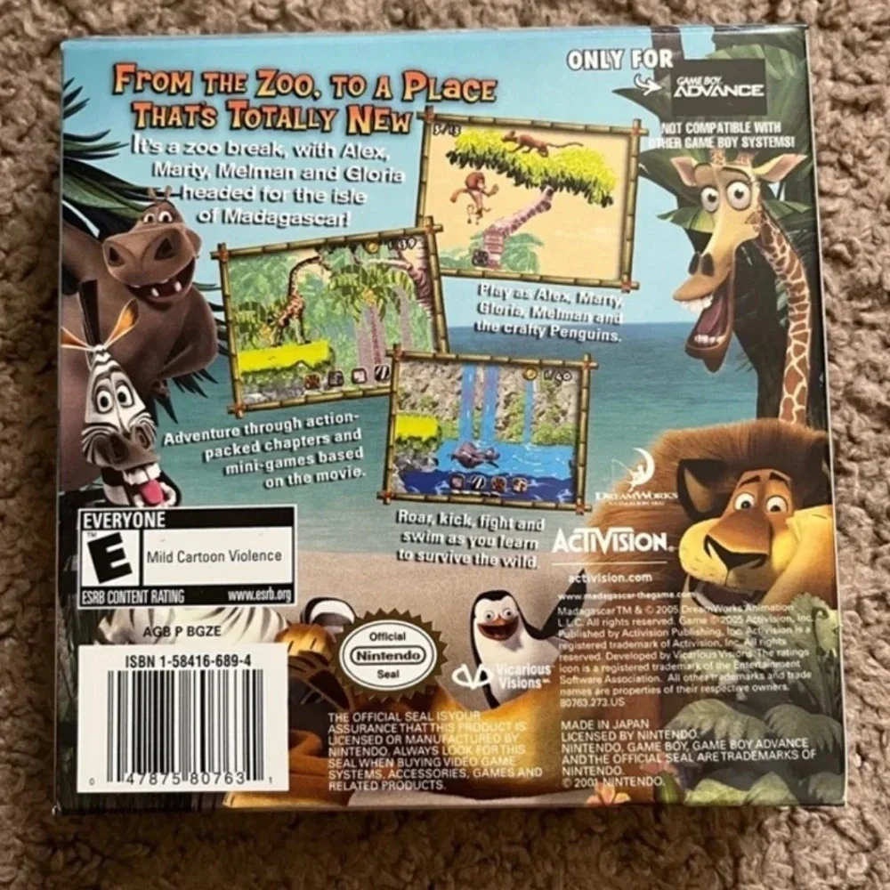 Madagascar Gameboy Game